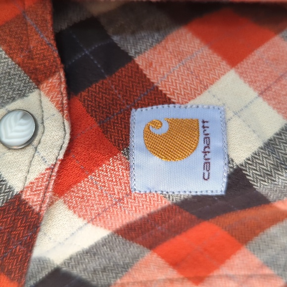 Carhartt Men's Rugged Flex Relaxed Fit Midweight Long-Sleeve Flannel Shirt - Picture 11 of 16